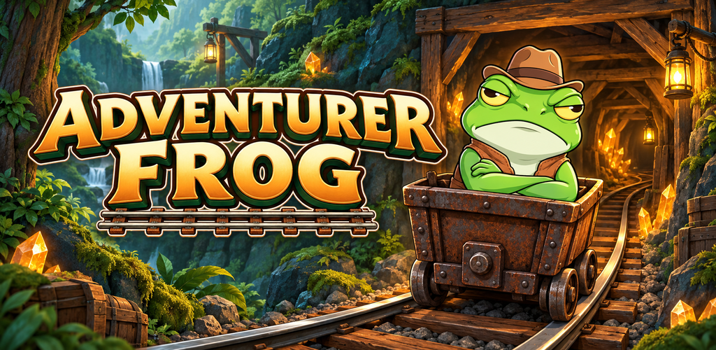 Adventurer Frog: maden vagonunda oturan kaşif kurbağa